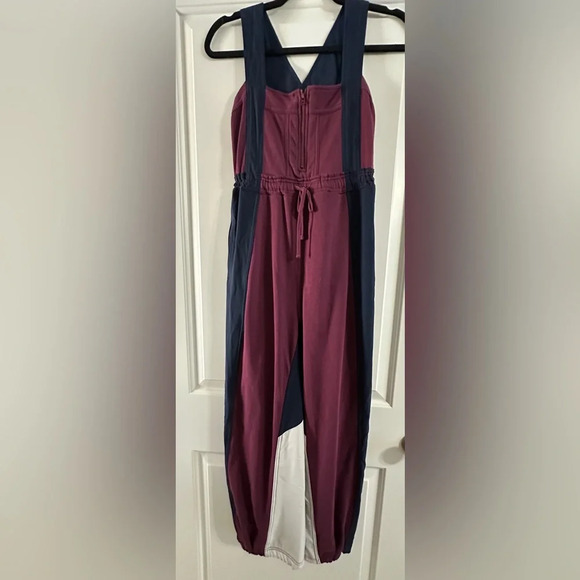 NWOT Daily Practice by Anthropologie Colorblock
Utility Jumpsuit Plum - Picture 5 of 10